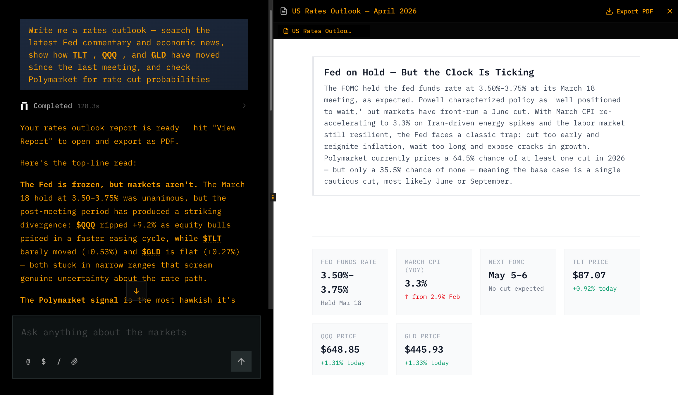 Reports — The writeup your analyst never had time for.